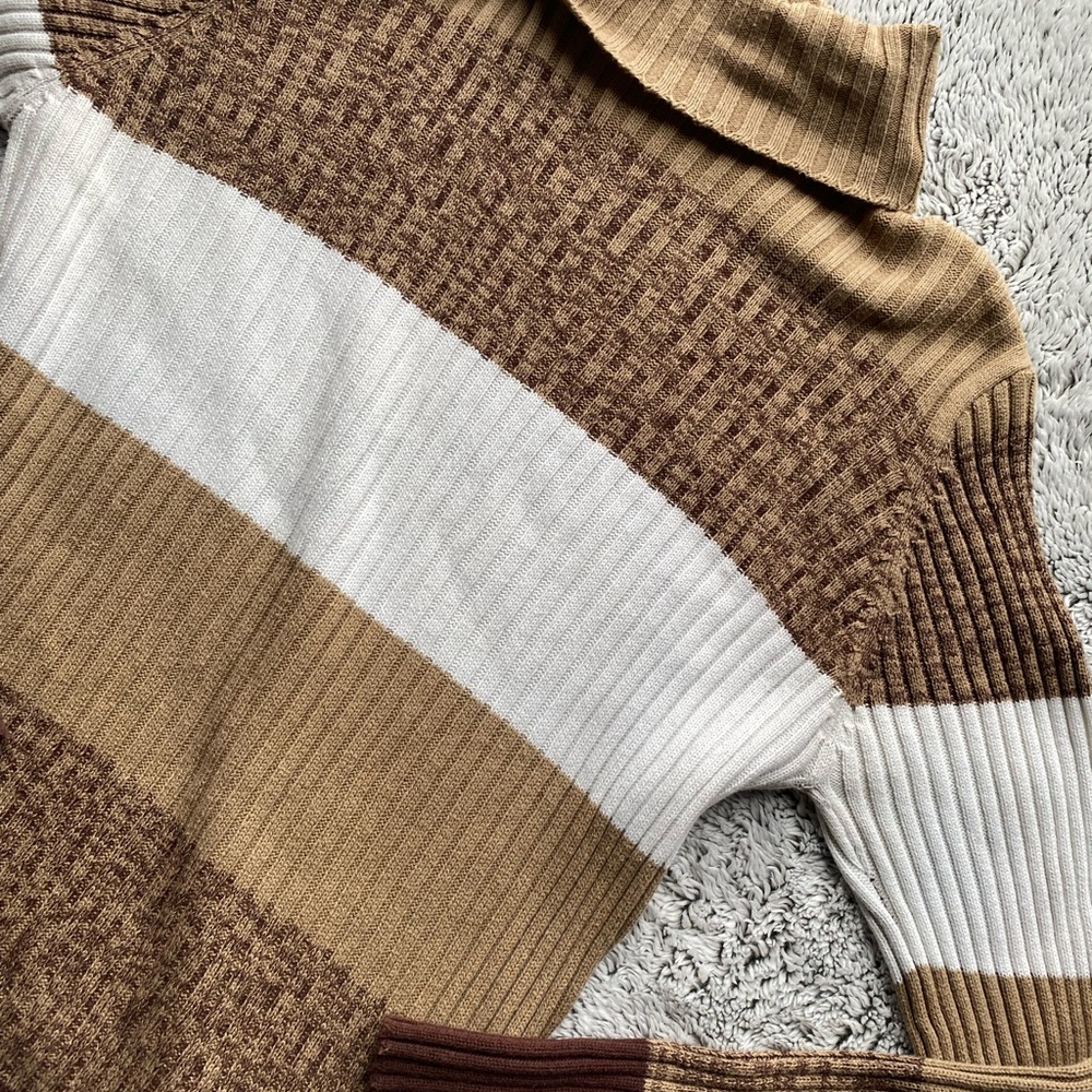 Basic Editions Multitone Turtleneck Sweater - image 3